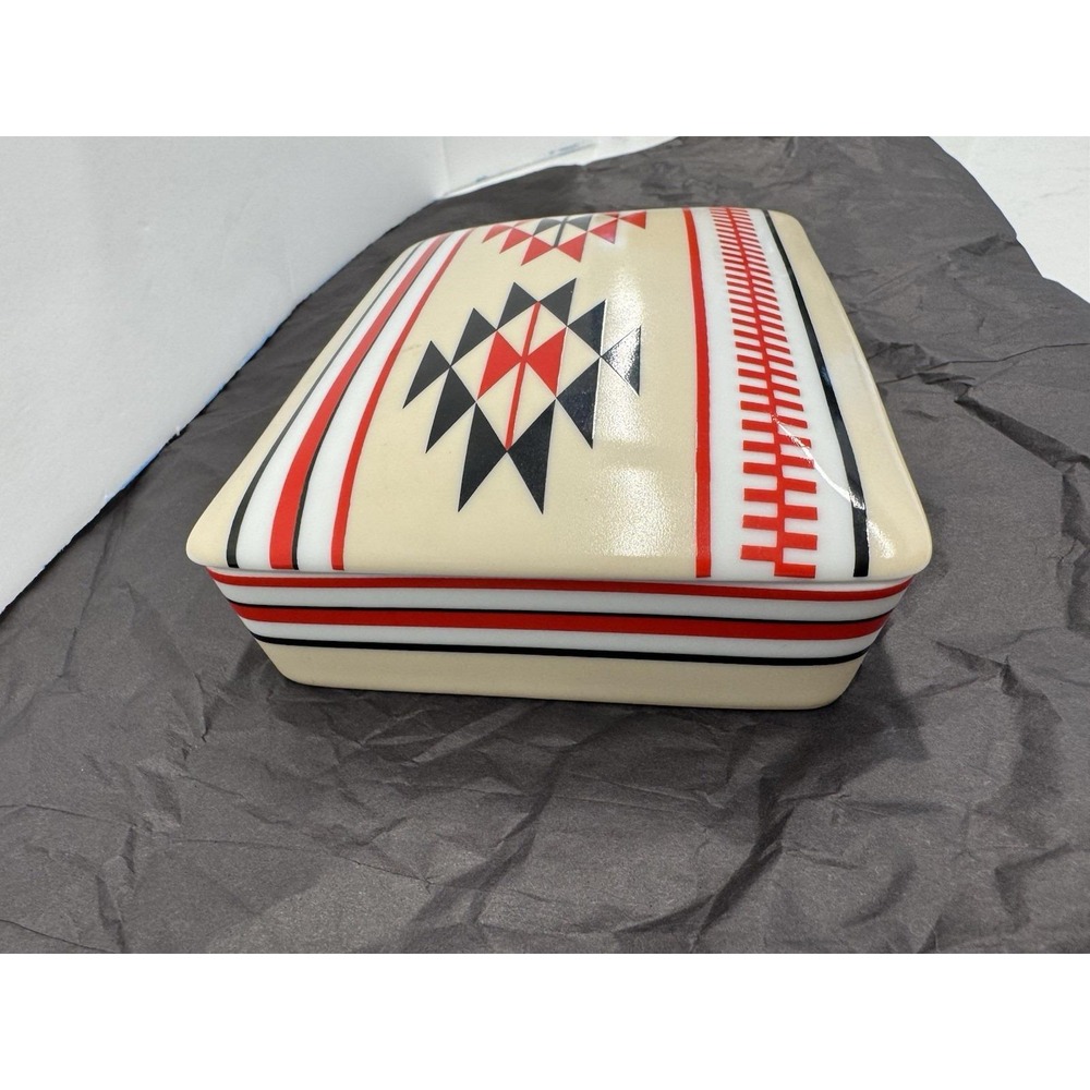 Trifles Japan Porcelain Card Set 52 • Vintage 1980s Geometric Southwestern Decor - Picture 11 of 13